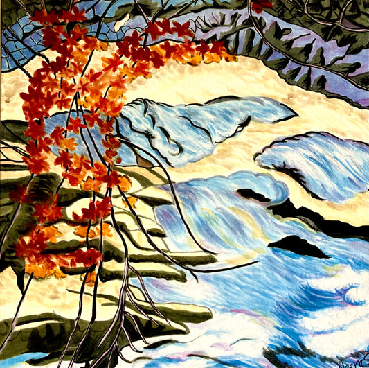 SPRING WATER STREAM PRINT