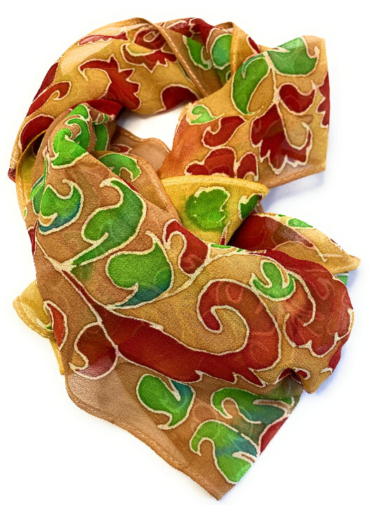 PAISLEY Silk Chiffon Scarf