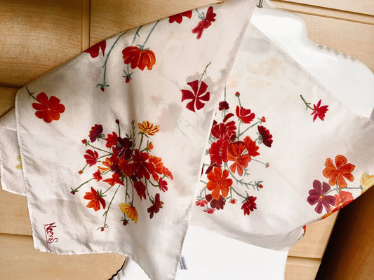 WILD FLOWERS Silk Scarf