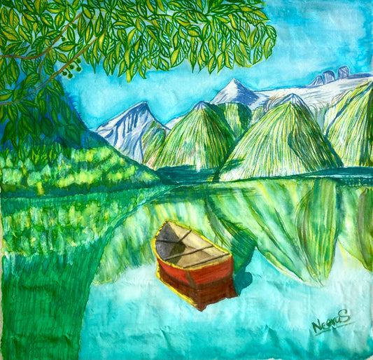 RED BOAT PRINT